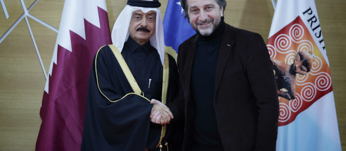 Predsednik Rama dočekuje na sastanku ne-rezidentnog ambasadora Države Katar na Kosovu, Jabora Ali Hussein Al Haëashela Al Dosari